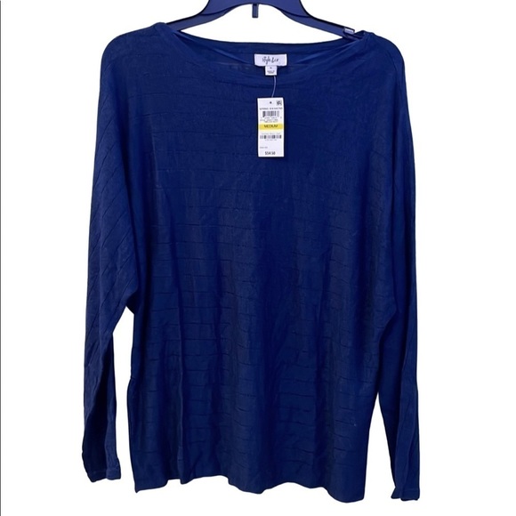 Style & Co. Tops - 𝅺STYLE & Co Women’s Blue Blouse Size Medium